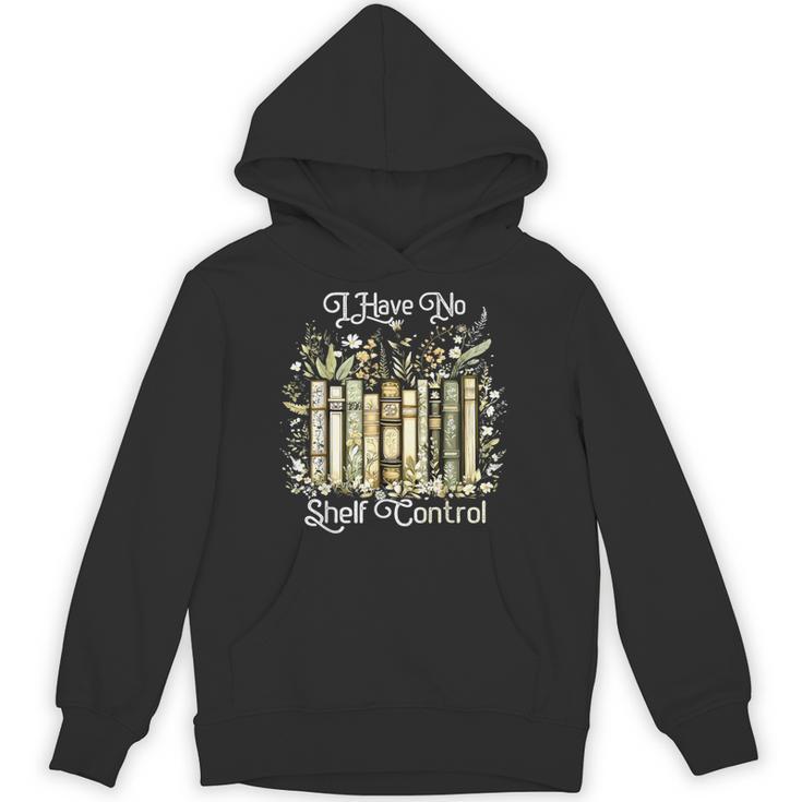 Vintage Floral Bookshelf I Have No Shelf Control Book Lovers Unisex Hoodie