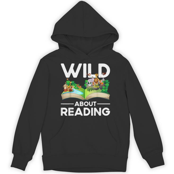 Wild About Reading Lovers Avid Readers Bookworms Book Lovers Unisex Hoodie