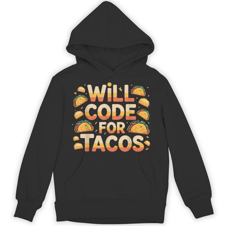 Will Code For Tacos プログラマーコーダー パーカー