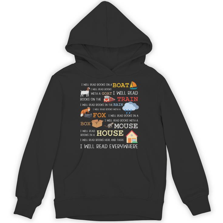 I Will Read Books On a Boat & Everywhere Reading Unisex Hoodie