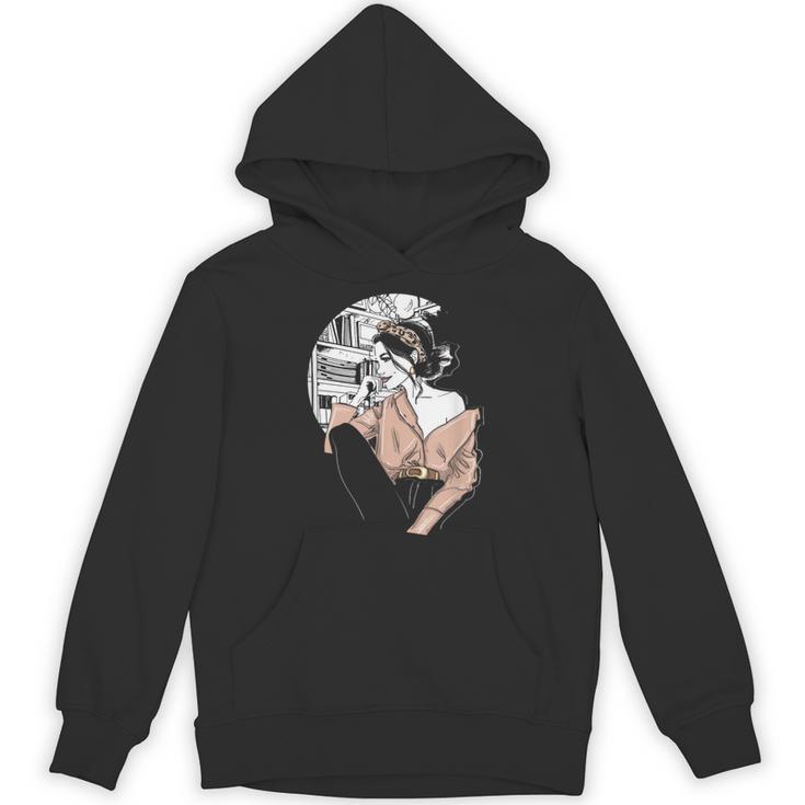 Woman Bookworm Reading Books Library Literature Read Book Unisex Hoodie