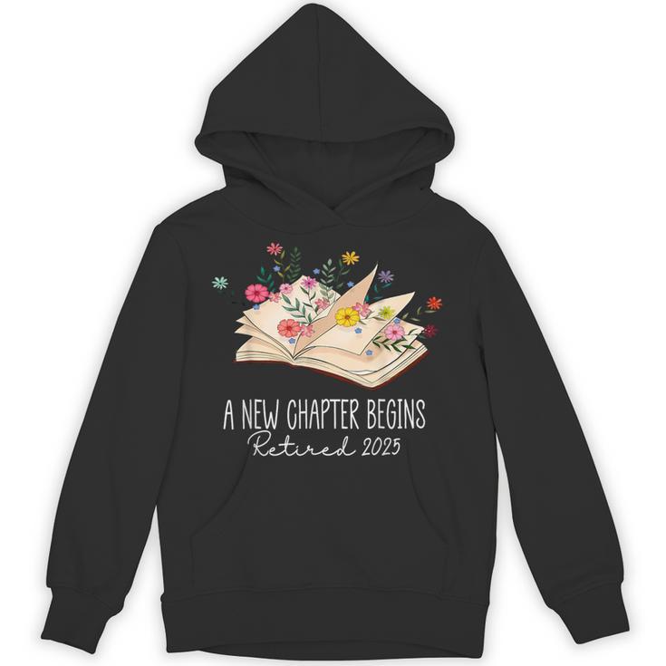 Women A New Chapter Begins Floral Book Retirement Teacher Unisex Hoodie