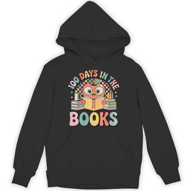 Women's 100 Days In The Books Cute Apple Reading School Unisex Hoodie
