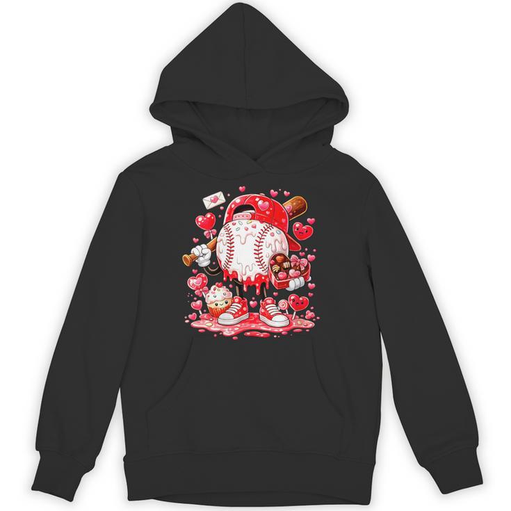 Women's Baseball Drip Ice Cream Boys Kids Youth Valentines Unisex Hoodie