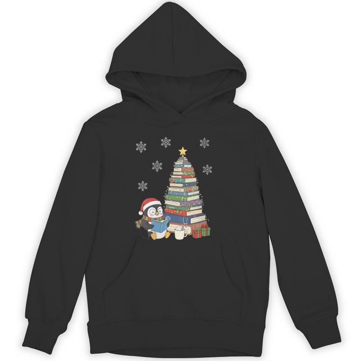 Women's Book Lovers Christmas Tree Reading Penguin Holiday Bookworm Unisex Hoodie Women's Book Lovers Christmas Tree Reading Penguin Holiday Bookworm Unisex Hoodie
