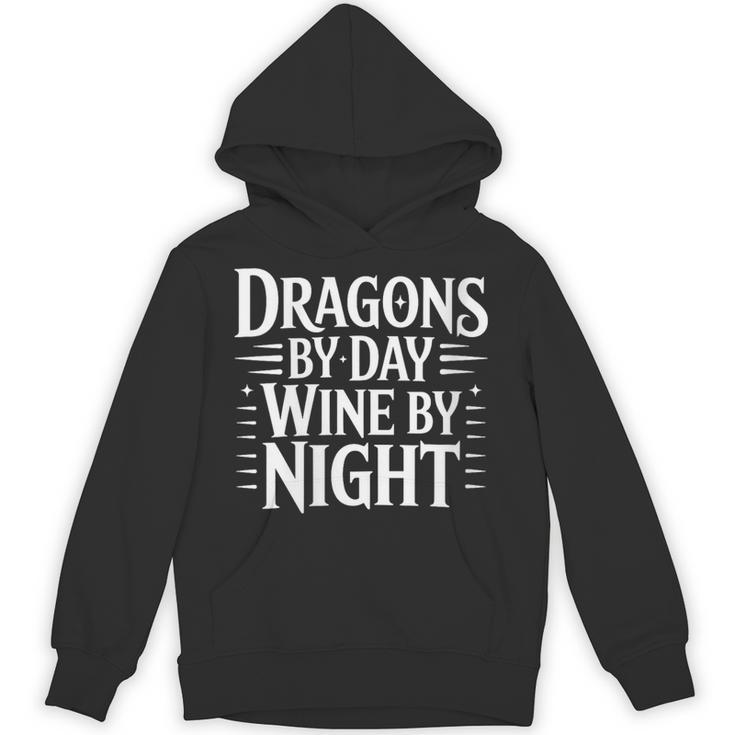 Women's Fantasy Books Reading Time Dragons By Day Wine By Night Unisex Hoodie