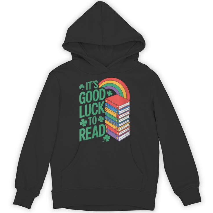 Women's Its Good Luck To Read Rainbow Reading Books Unisex Hoodie
