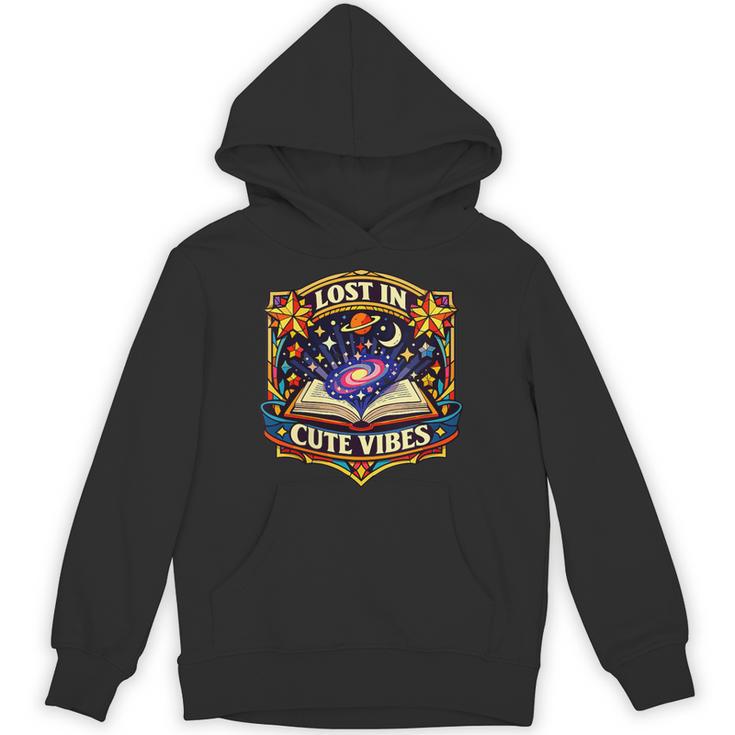 Women's Lost In Reading Space Book Lover Galaxy Stars Unisex Hoodie
