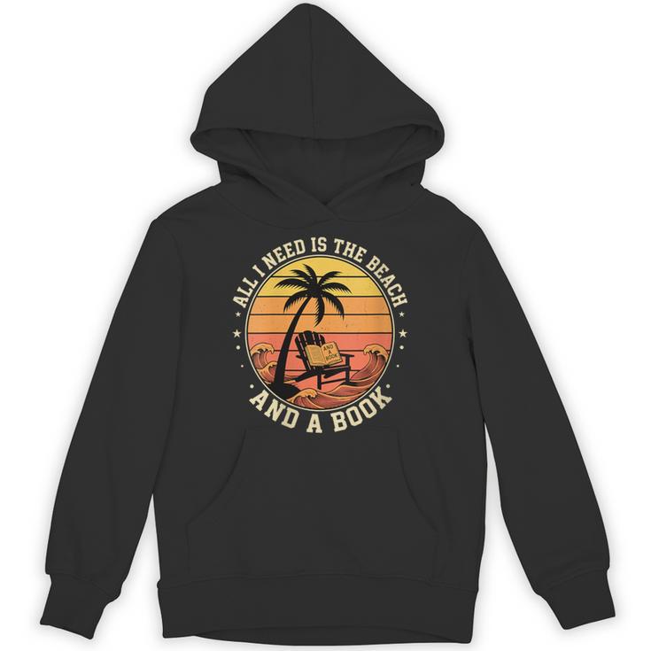 Women's Retro Beach Book Lover Vacation All I Need Is THE Beach And Unisex Hoodie