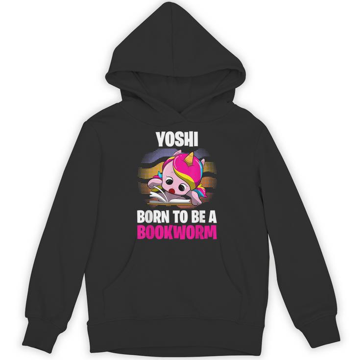 Yoshi Born To Be A Bookworm Personalized Unisex Hoodie