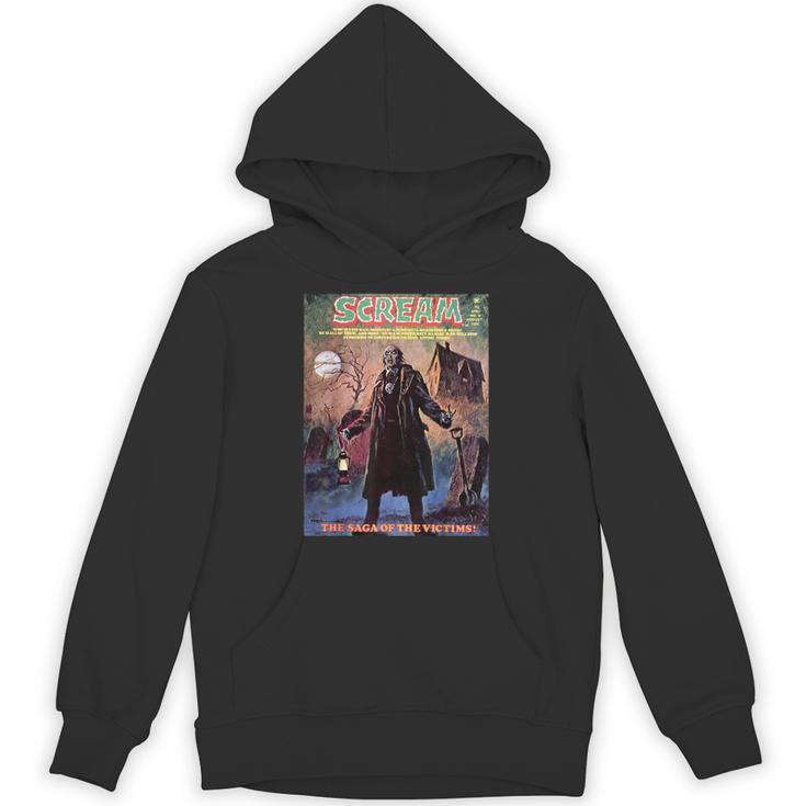 Zombie Halloween Horror Vintage Comic Book Retro Scary Unisex Hoodie