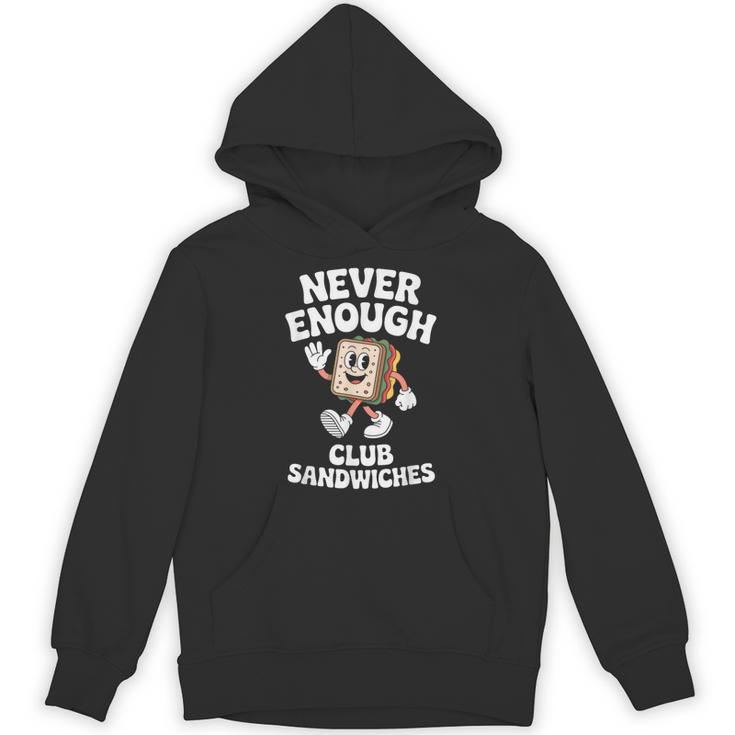 おもしろクラブサンドイッチまたはクラブサンドイッチ レトロ パーカー