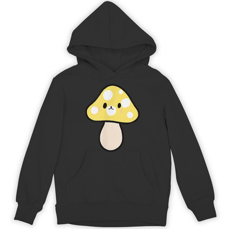 かわいい黄色のキノコ パーカー