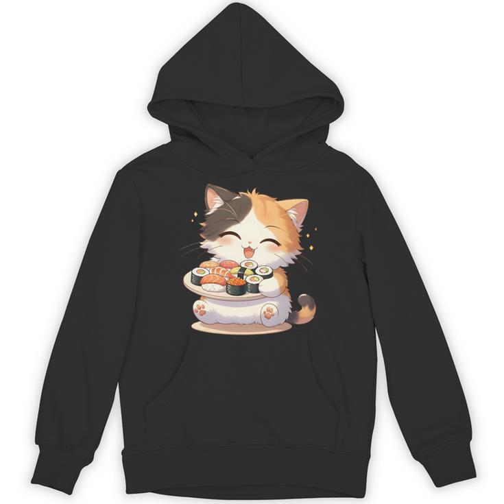 わがまま猫 寿司ねこ ラーメン好き かわいい おもしろ マンガ 長袖tシャツ パーカー