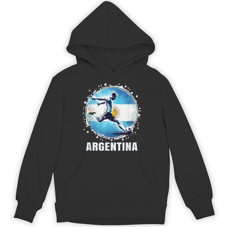 アルゼンチン選手のためのアルゼンチンシャツ レトロ ボーイズ アルゼンチン パーカー