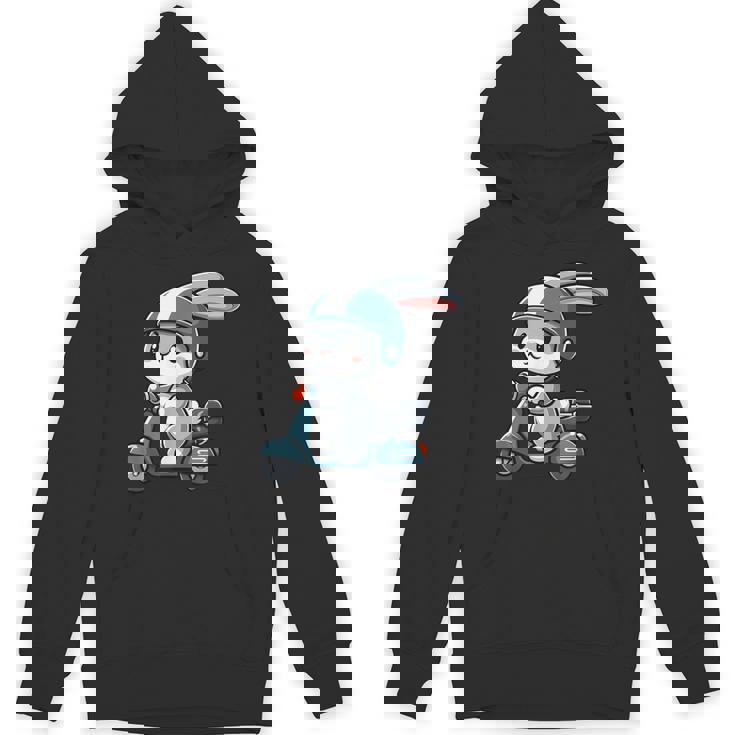 ウサギ スクーター ペット 面白い オートバイ パーカー