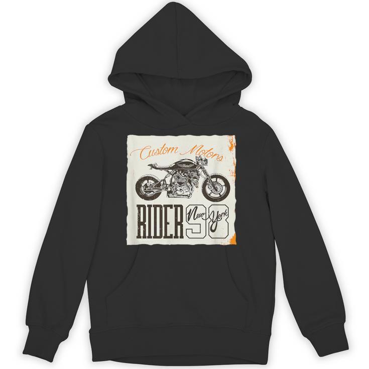 カフェレーサー カスタム バイク おしゃれ オートバイ ライダー イラスト パーカー