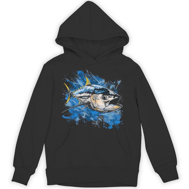 キハダマグロ釣り 大物漁師 パーカー