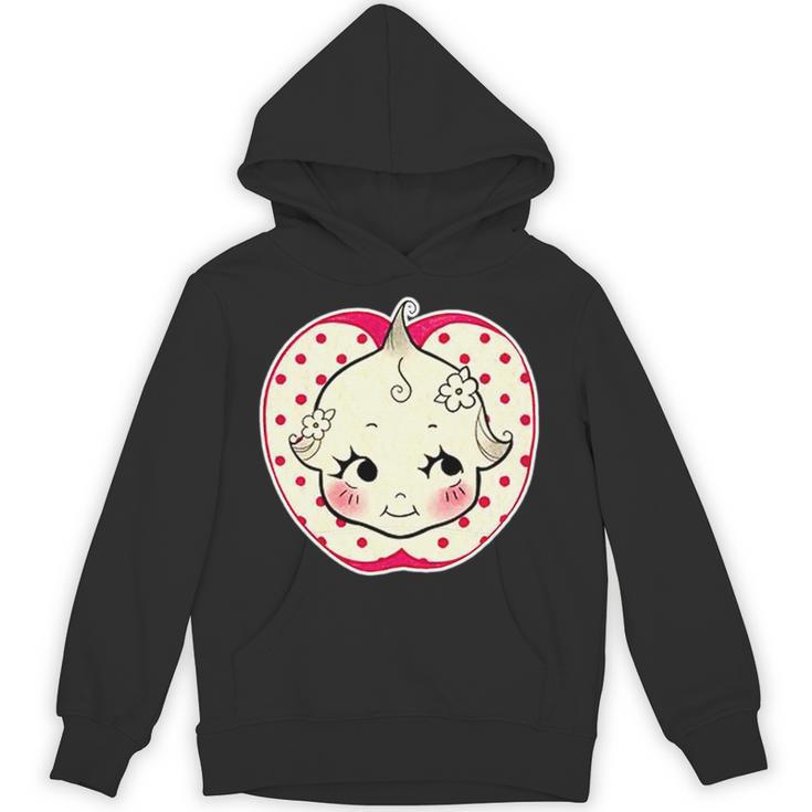 キューピー 赤ちゃん りんご 水玉 長袖tシャツ パーカー