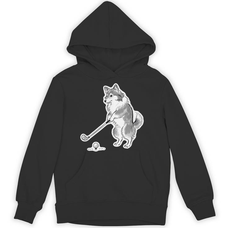 ゴルフ シェットランドシープドッグ シェルティ グッズ おもしろ 犬 面白い 笑える 和風 パーカー