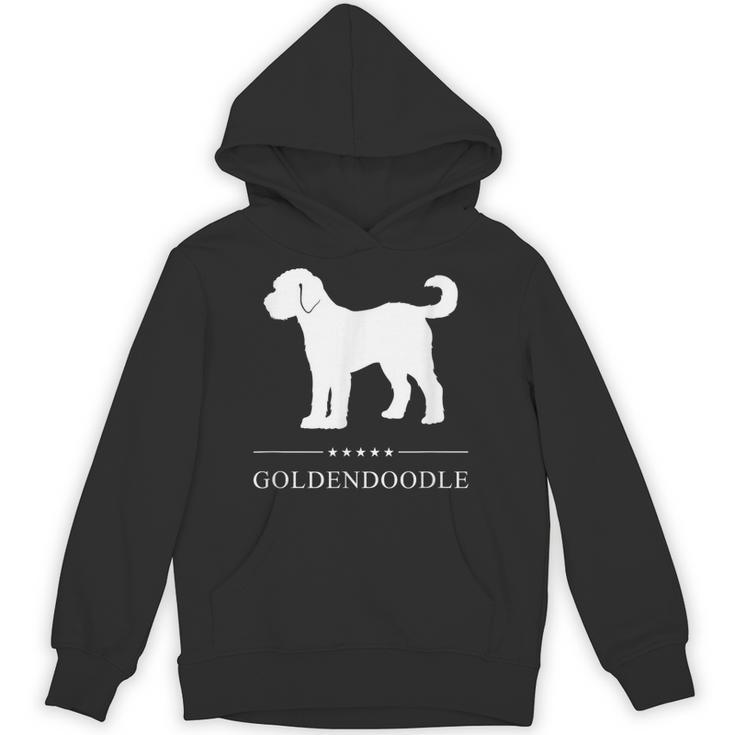 ゴールデンドゥードル 犬 ホワイト シルエット パーカー