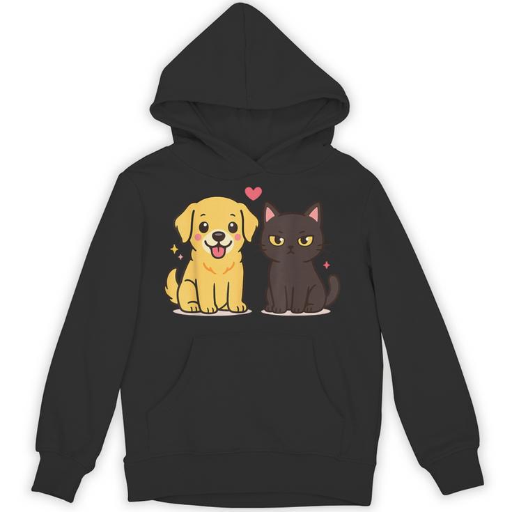 ゴールデンレトリバー ボーイフレンド 黒猫 Gf 面白い カップルギフト パーカー