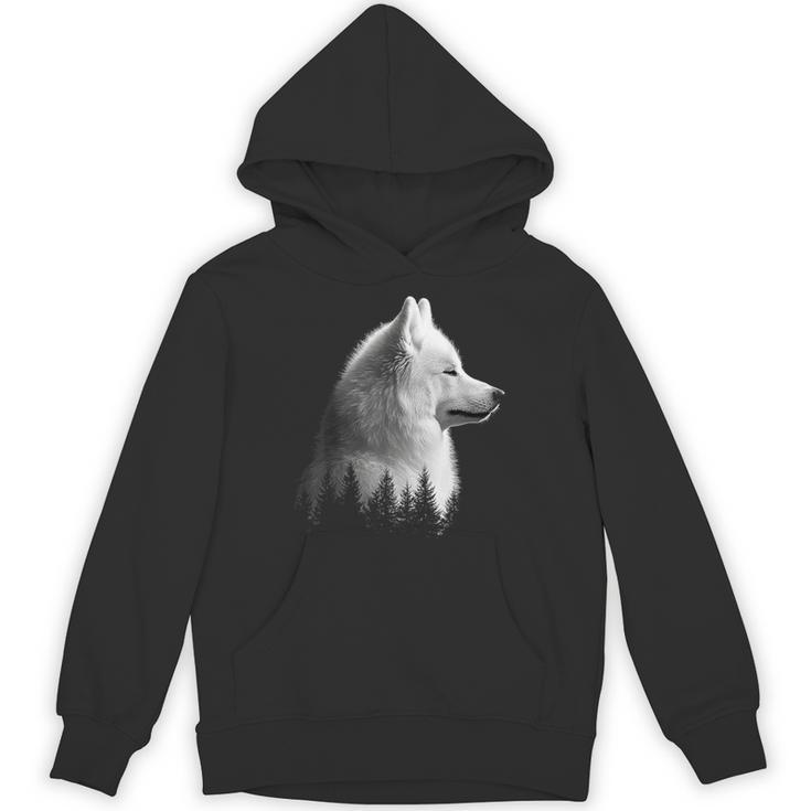 サモエド 犬 グラフィック ペット イラスト サモエド パーカー