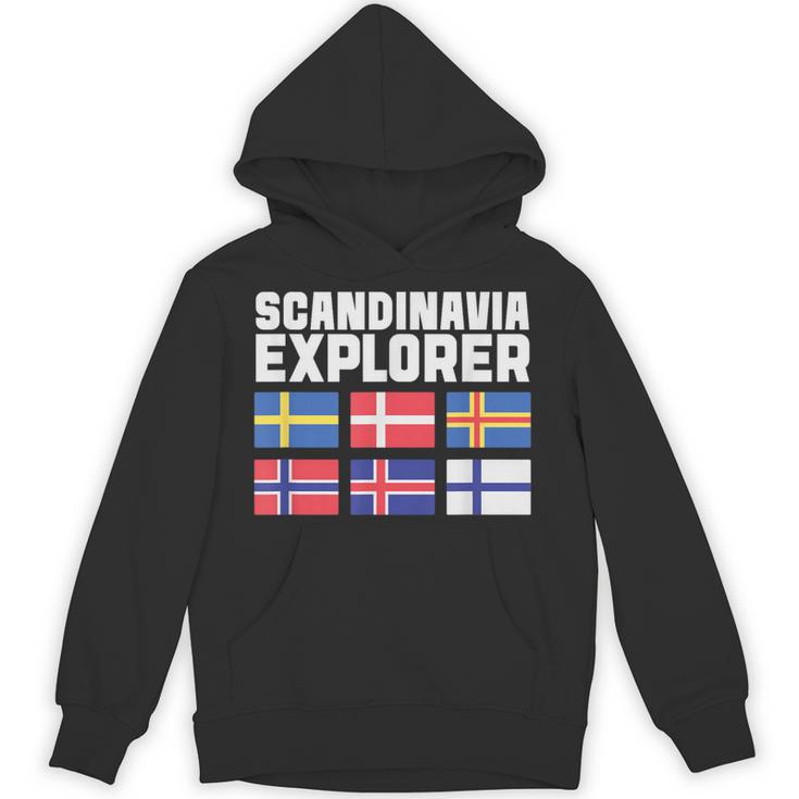 スカンジナビア エクスプローラー フラグ スウェーデン ノルウェー アイスランド パーカー