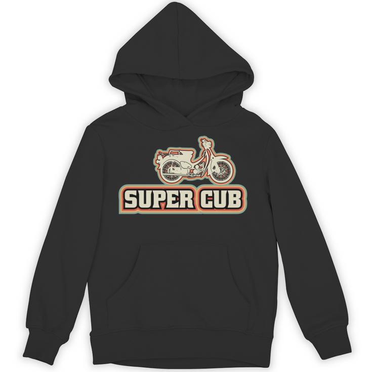 スーパーカブc100 原付バイク レトロジャパン 長袖tシャツ パーカー