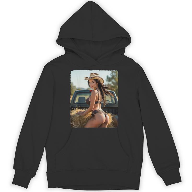 セクシーガールグラフィックtシャツ カウガールピンナップガール 2 パーカー