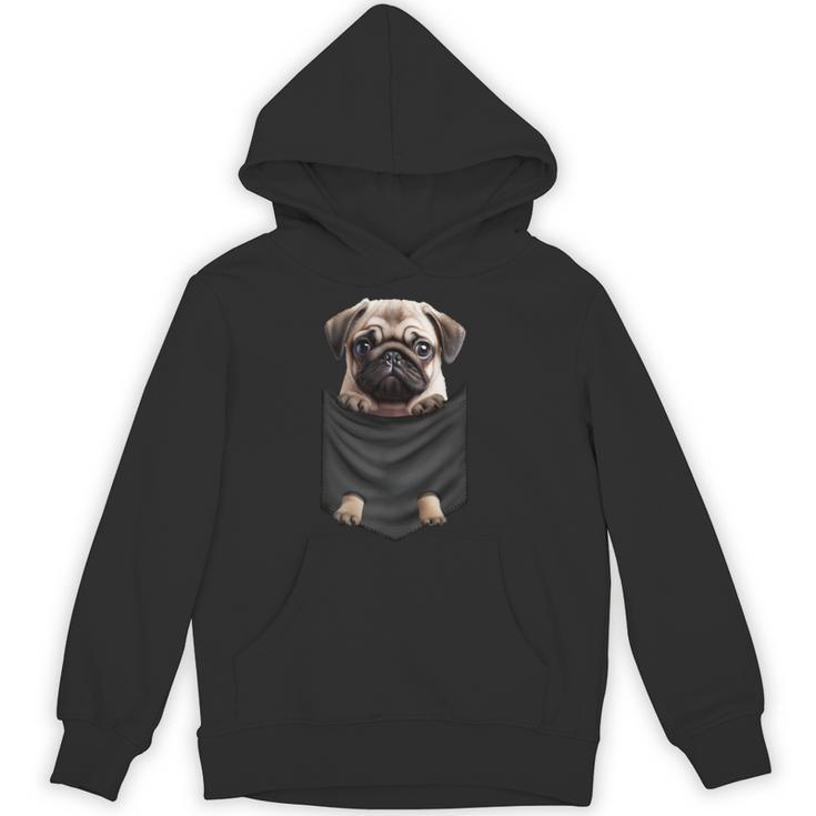 パグ 面白いtシャツ イヌ ポケット わんこ メンズ 犬好き グッズ かわいい おもしろ 面白い 服 ネタ 長袖tシャツ パーカー