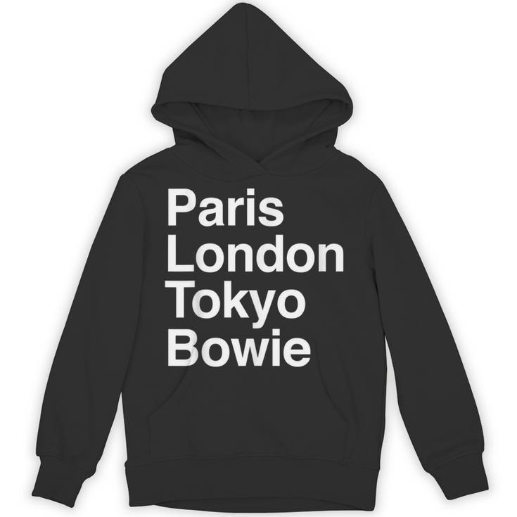 パリ東京ロンドンボウイ ギフトデザイン Bowieouvenir パーカー