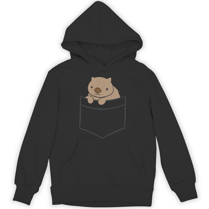 ポケットの赤ちゃんウォンバット かわいいオーストラリアのウォンバット パーカー