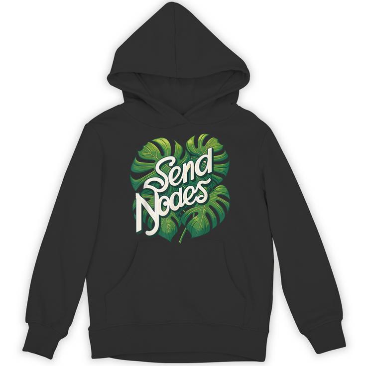 モンステラノード植物愛好家アルボ植物感謝の日を送る パーカー