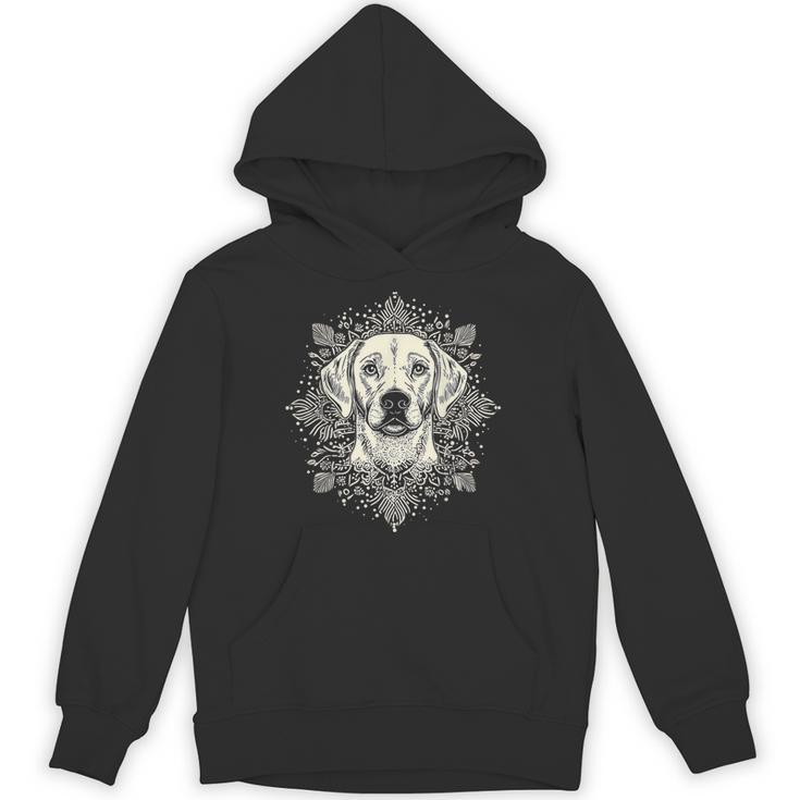 ラブラドールレトリバー 犬 モチーフ ペット 曼荼羅 ラブラドールレトリバー パーカー