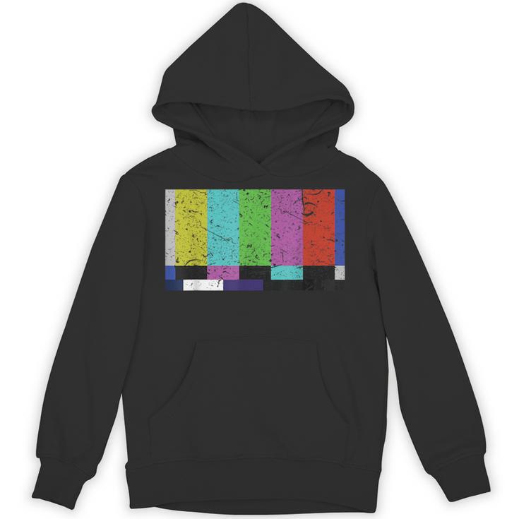 ヴィンテージテレビテストパターンカラーバー グラフィックデザインプレゼント パーカー