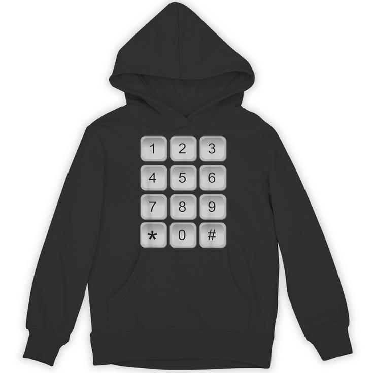 数字キーパッド 電話 番号 セキュリティコード ピンパッド 衣装 パーカー