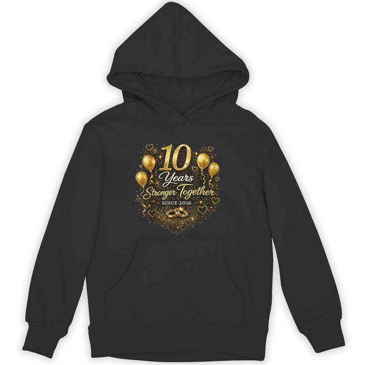結婚10周年を祝う 結婚10周年 パーカー