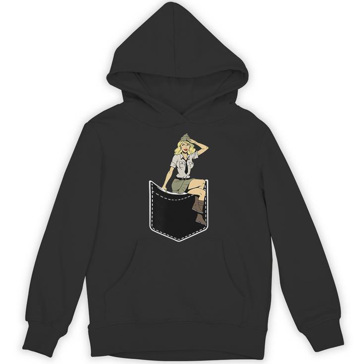 胸にピンナップガール グラフィックtシャツ クラシック ピンナップポスター パーカー
