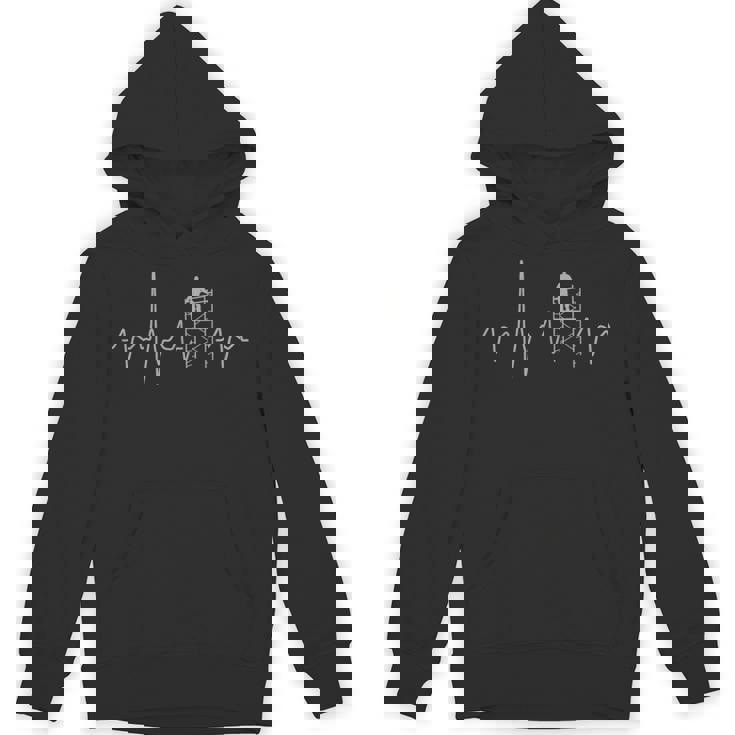 足場の鼓動レトロな足場ヴィンテージの職人 パーカー