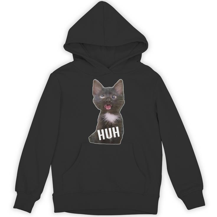 面白いクロスアイドキャットミームハァーファニーキャット パーカー