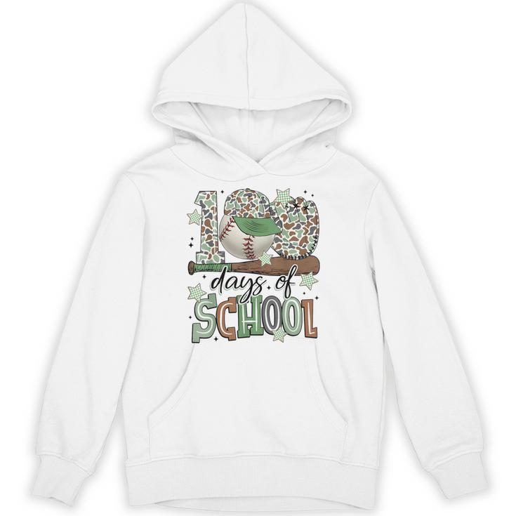 100 Days Of School Baseball Camo Men Boy Kid Unisex Hoodie 100 Days Of School Baseball Camo Men Boy Kid Unisex Hoodie