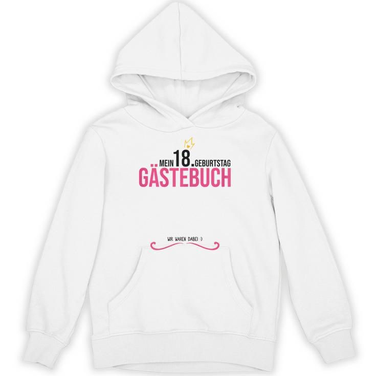 18th Birthday Girl 18 Years Party Guest Book Unisex Hoodie