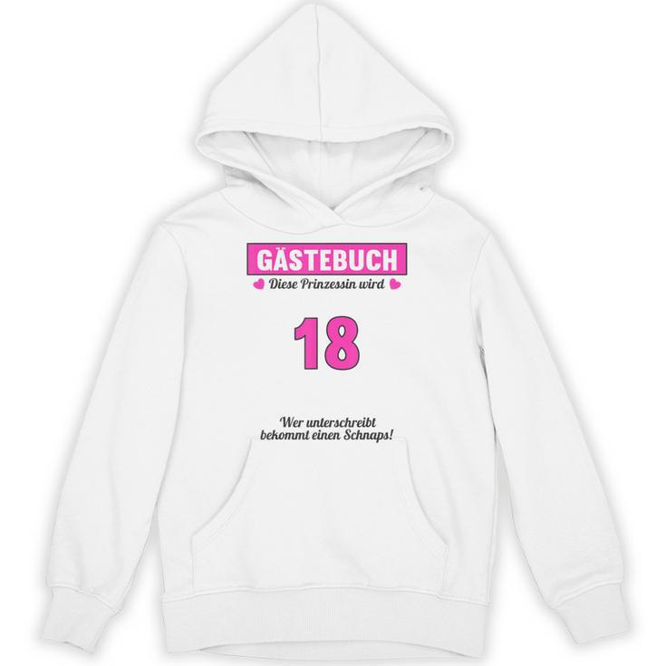 18th Birthday Guest Book Party 18 Years Unisex Hoodie