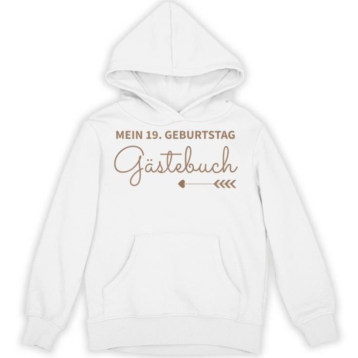19th Birthday 19 Years Party Guest Book Unisex Hoodie