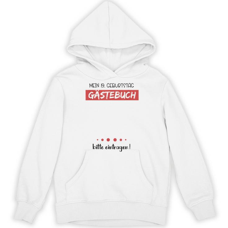 19th Birthday Party Guest Book 19 Years Unisex Hoodie
