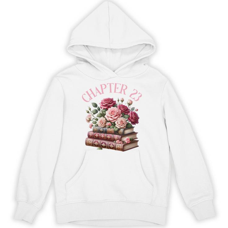 23rd Birthday Chapter 23 Birthday Shirt Women Book Lover Premium Tri-Blend Unisex Hoodie