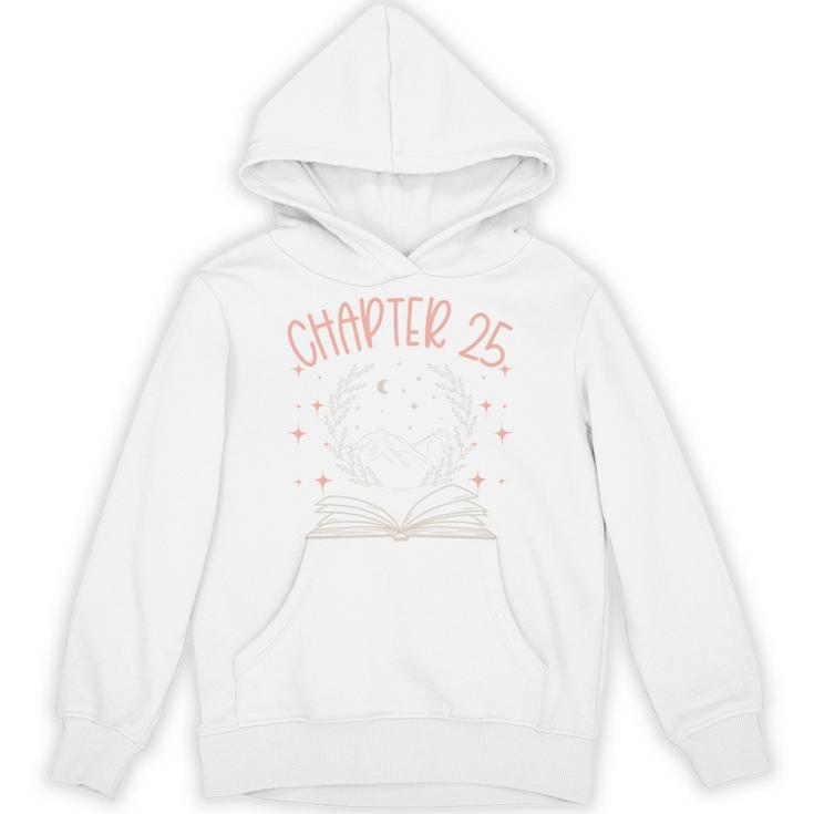 25th Birthday Women Book Lovers Chapter 25 Its My Birthday Comfort Colors Crop Top Unisex Hoodie