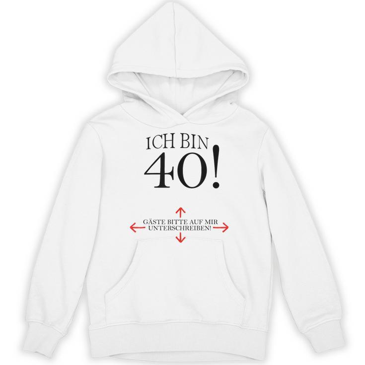 40th Birthday Party Guest Book 40 Years 1979 Unisex Hoodie