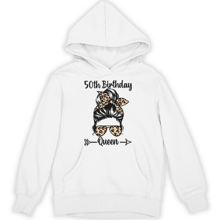50歳の誕生日 クイーン Happy 50歳 散らかったパンヒョウ パーカー